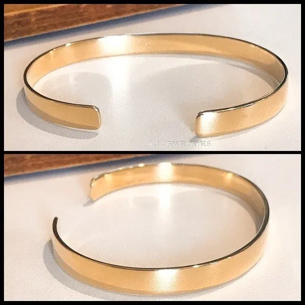 バングル 18金 男女兼用 k18 約5mm 強幅 バングル bangle / k18 bangle 品番 kb-5mmbangle