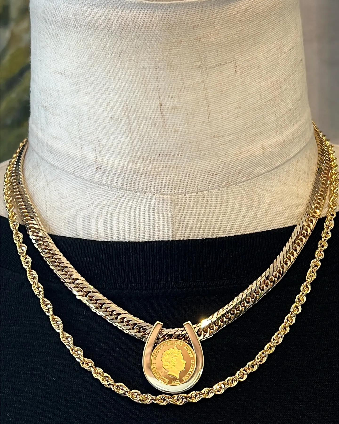 K18/K24  コインペンダント✨