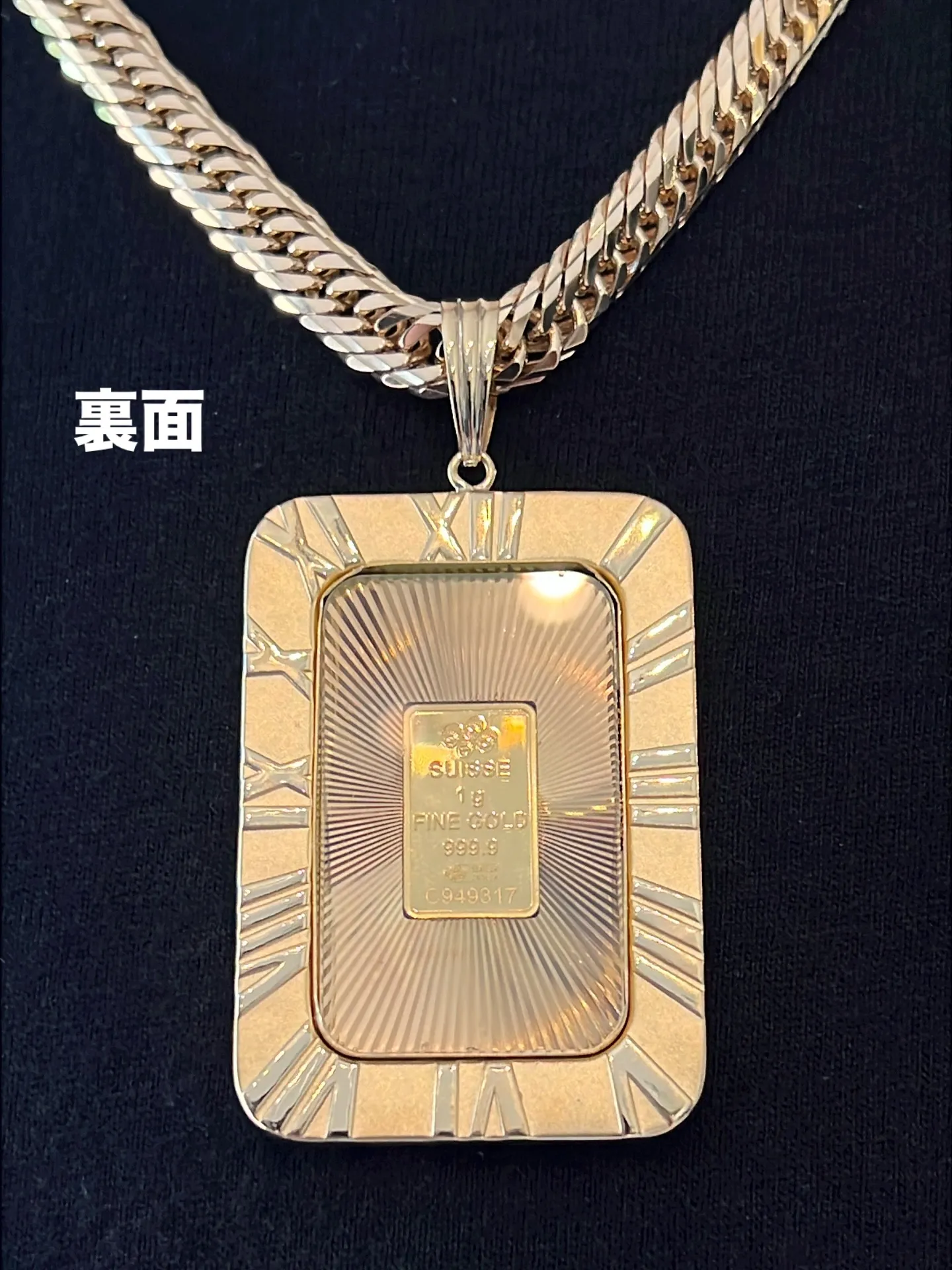 K18 ガラス付きジュエリー