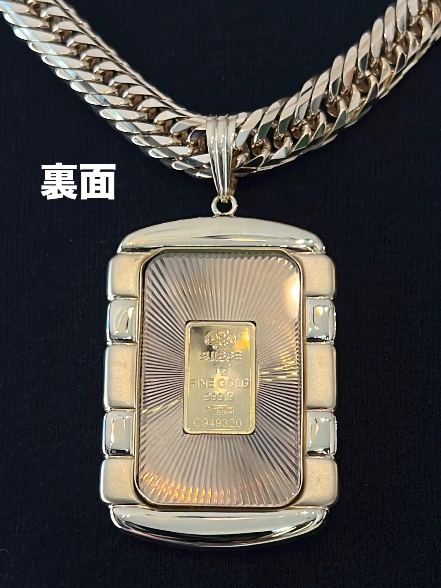 K18 ガラス付きジュエリー