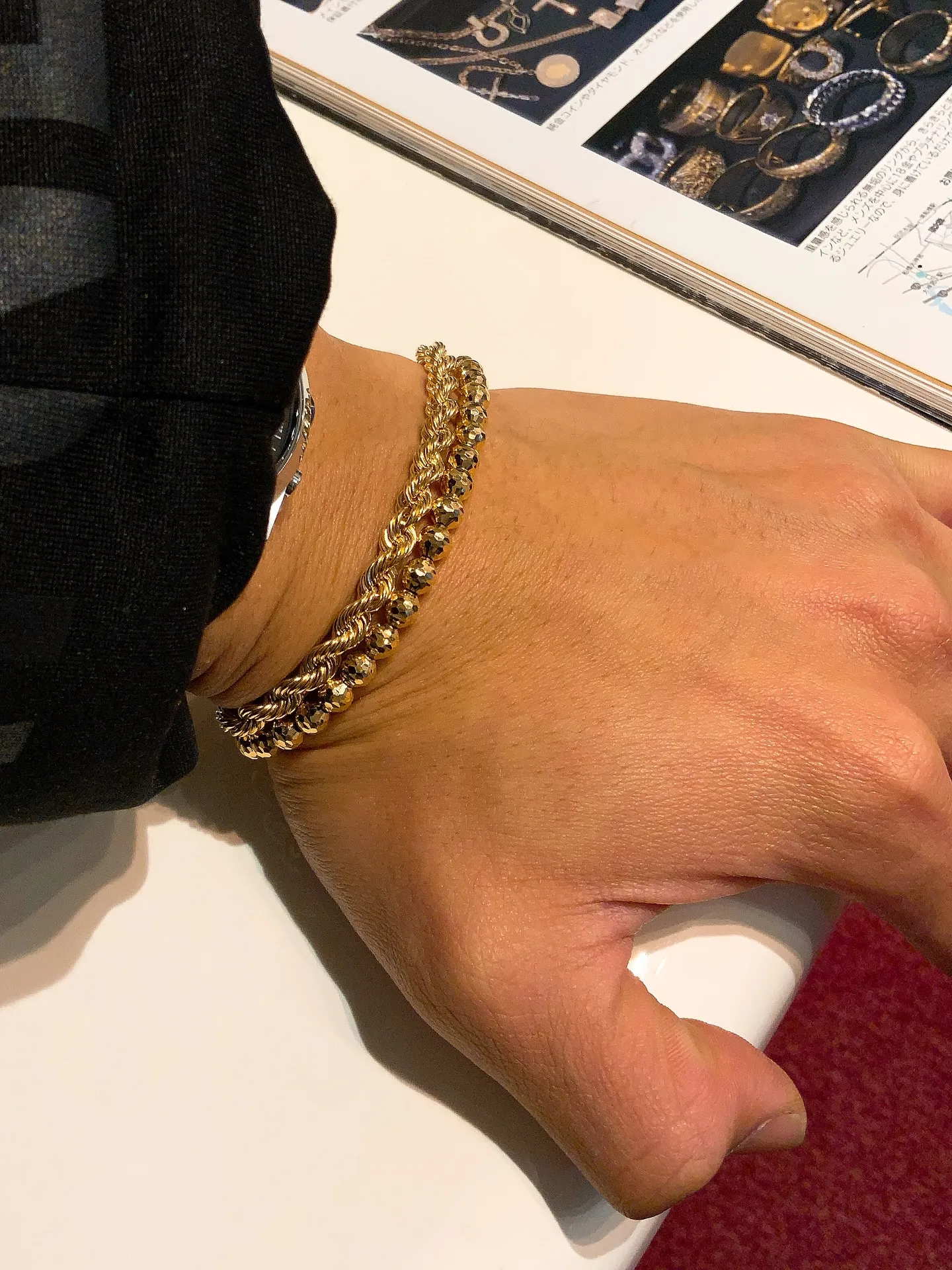 ✨K18ブレスレットで、手元に格の違いを✨