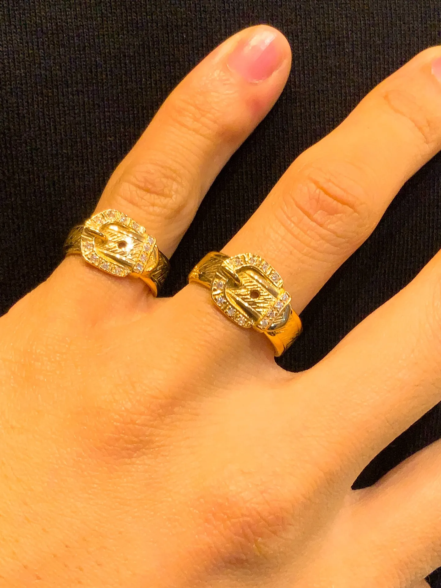 ✨洗練を極めた、K18ベルトデザインリング✨