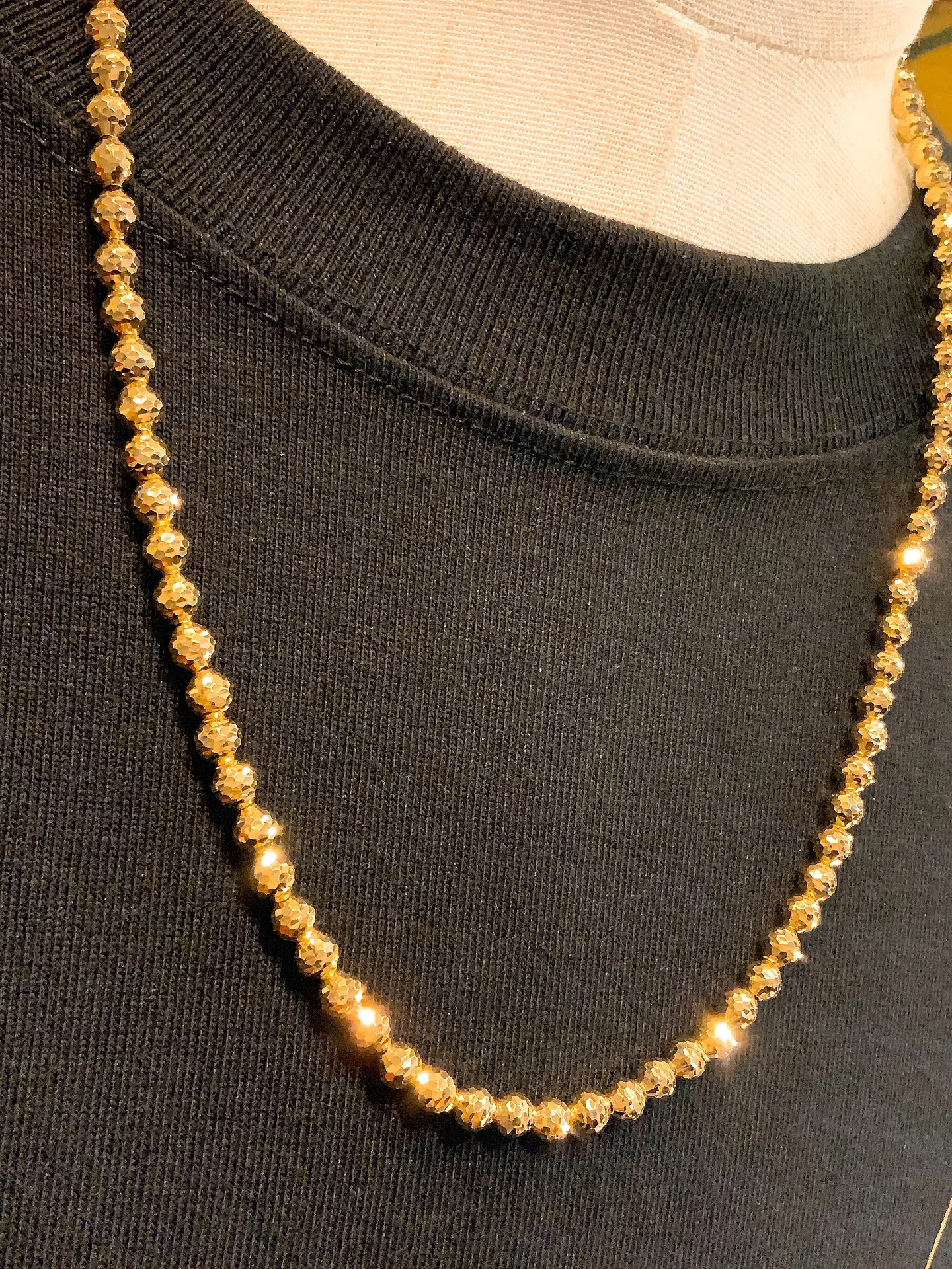 🔥 静かに差をつける、大人のためのK18シャンデリアネックレ...