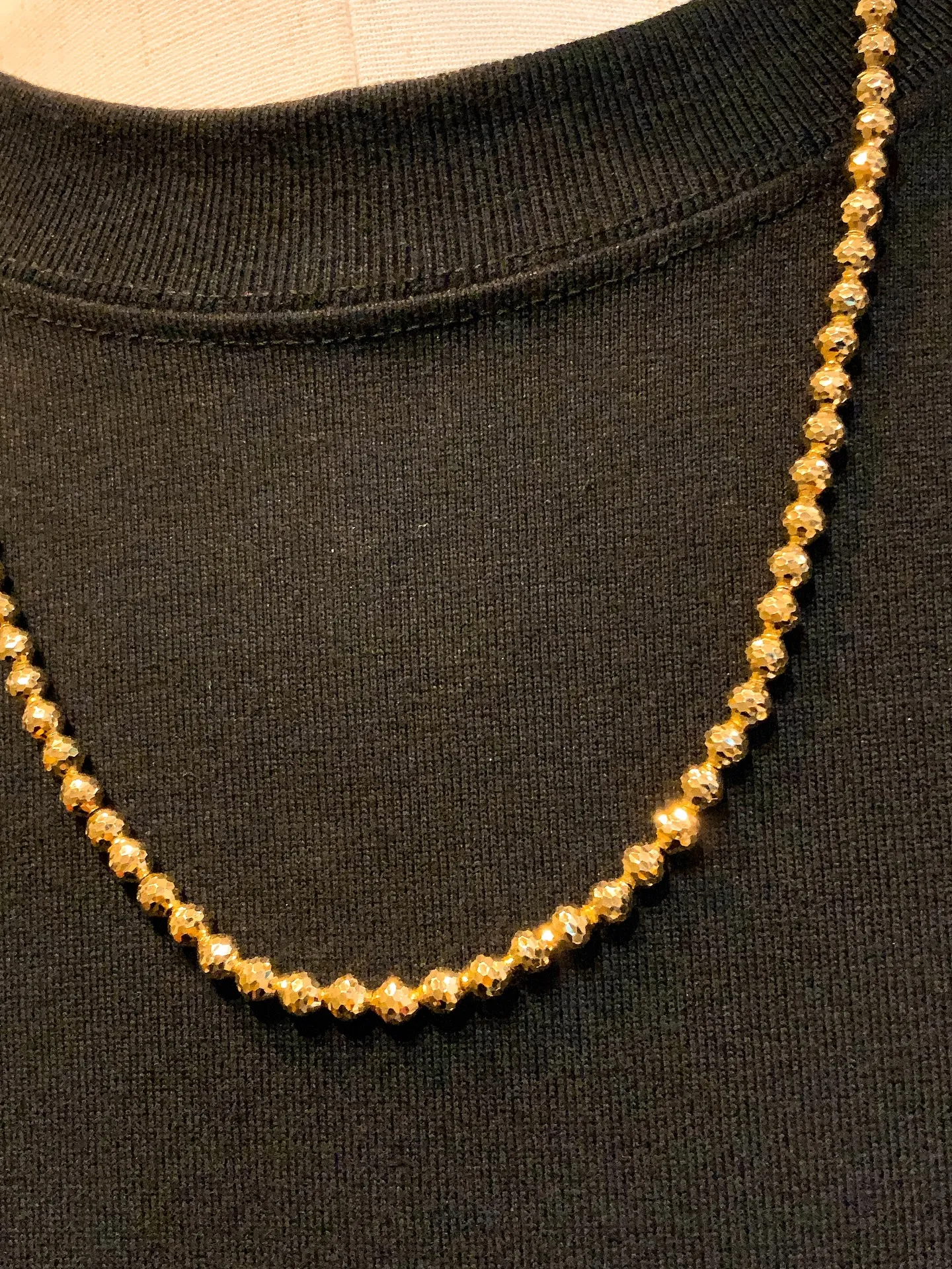 🔥 静かに差をつける、大人のためのK18シャンデリアネックレ...