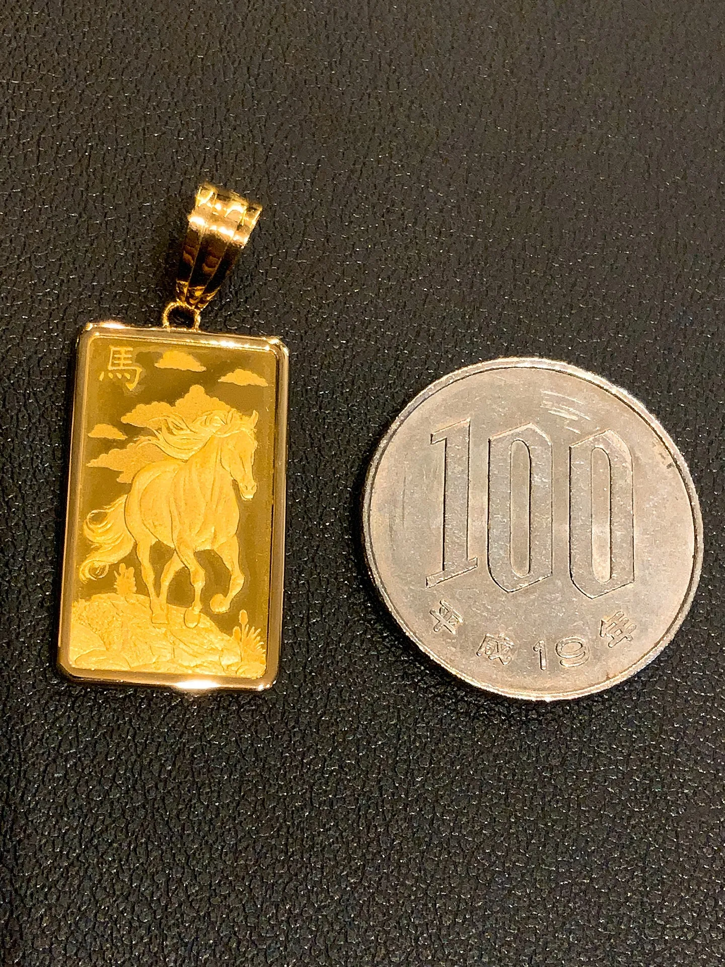 🐎✨力強く駆ける、純金ホースペンダント✨🐎