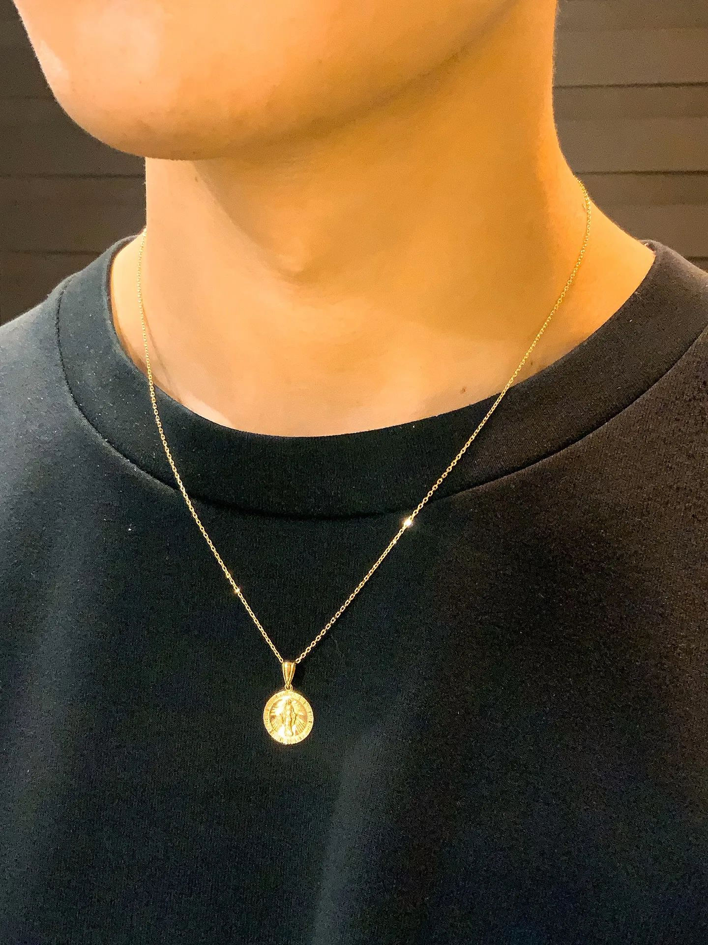 ✨上品に輝く、マリアメダイペンダント✨