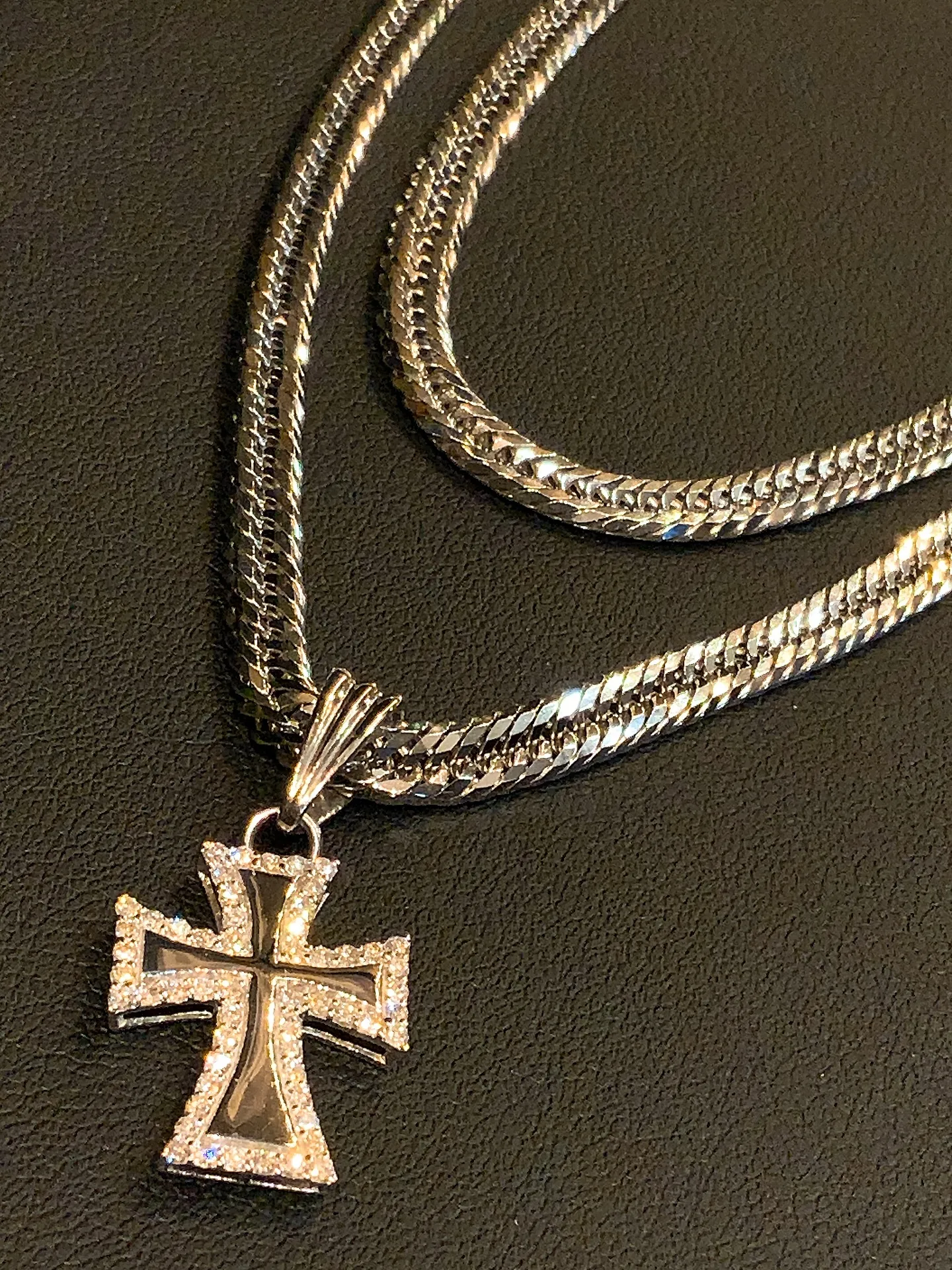 ✨PT900 ダイヤモンドクロスペンダント ＆PT850 1...