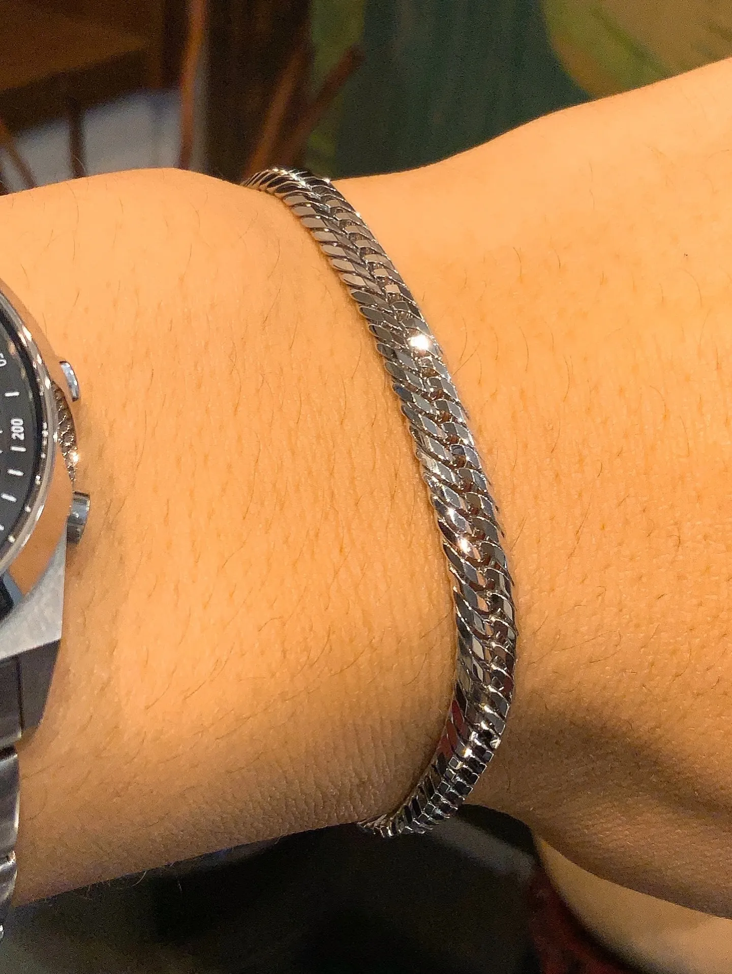 🔥✨PT850 6面ダブル 喜平ブレスレット✨🔥