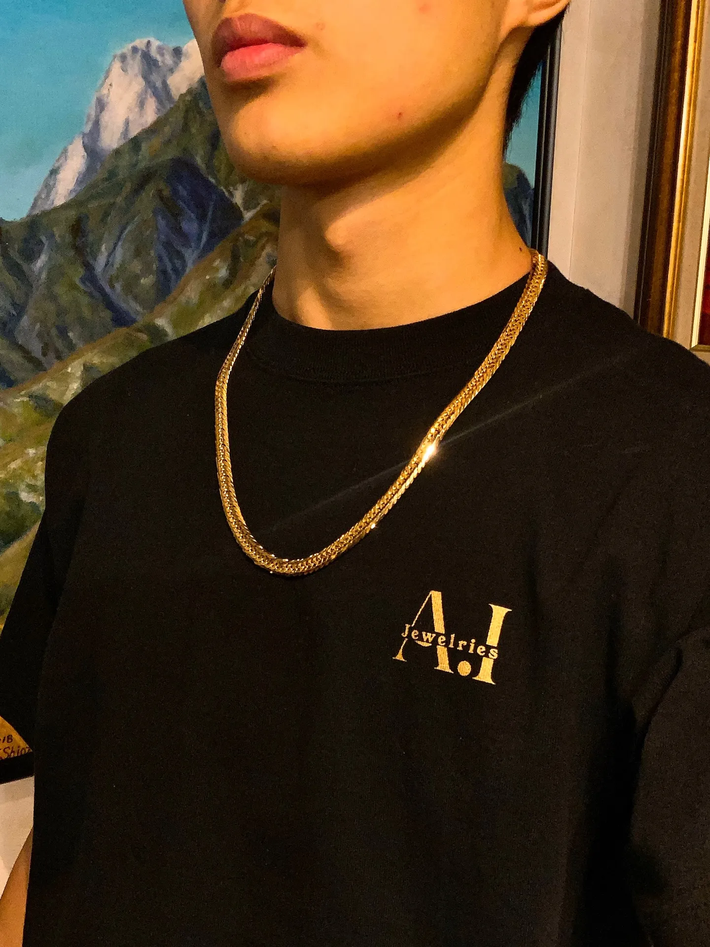 🔥😎K18 20面トリプル 喜平ネックレス😎🔥