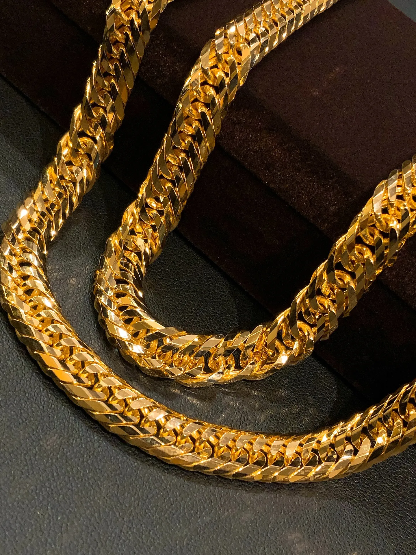 🔥😎K18 20面トリプル 喜平ネックレス😎🔥