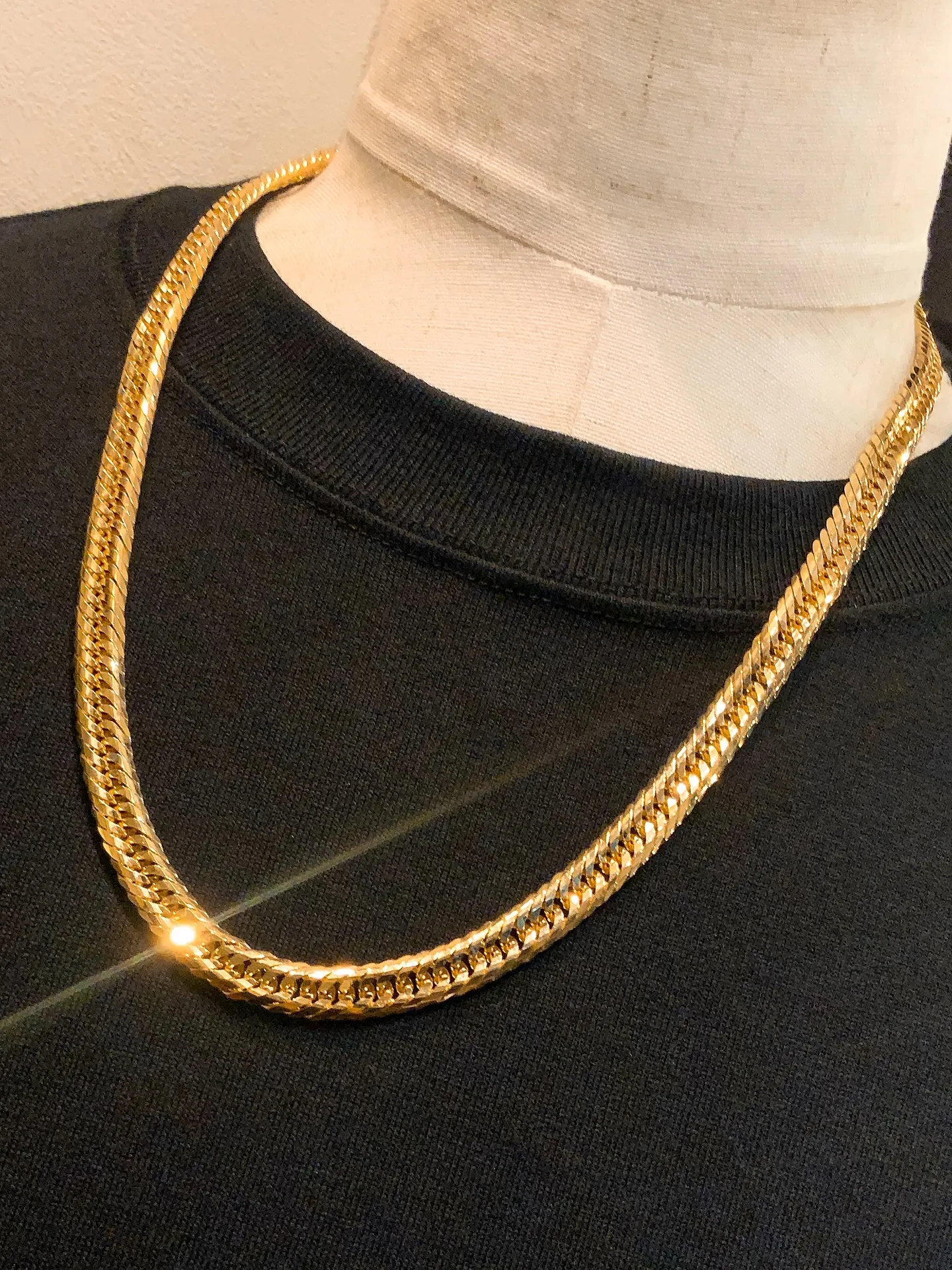 🔥😎K18 20面トリプル 喜平ネックレス😎🔥