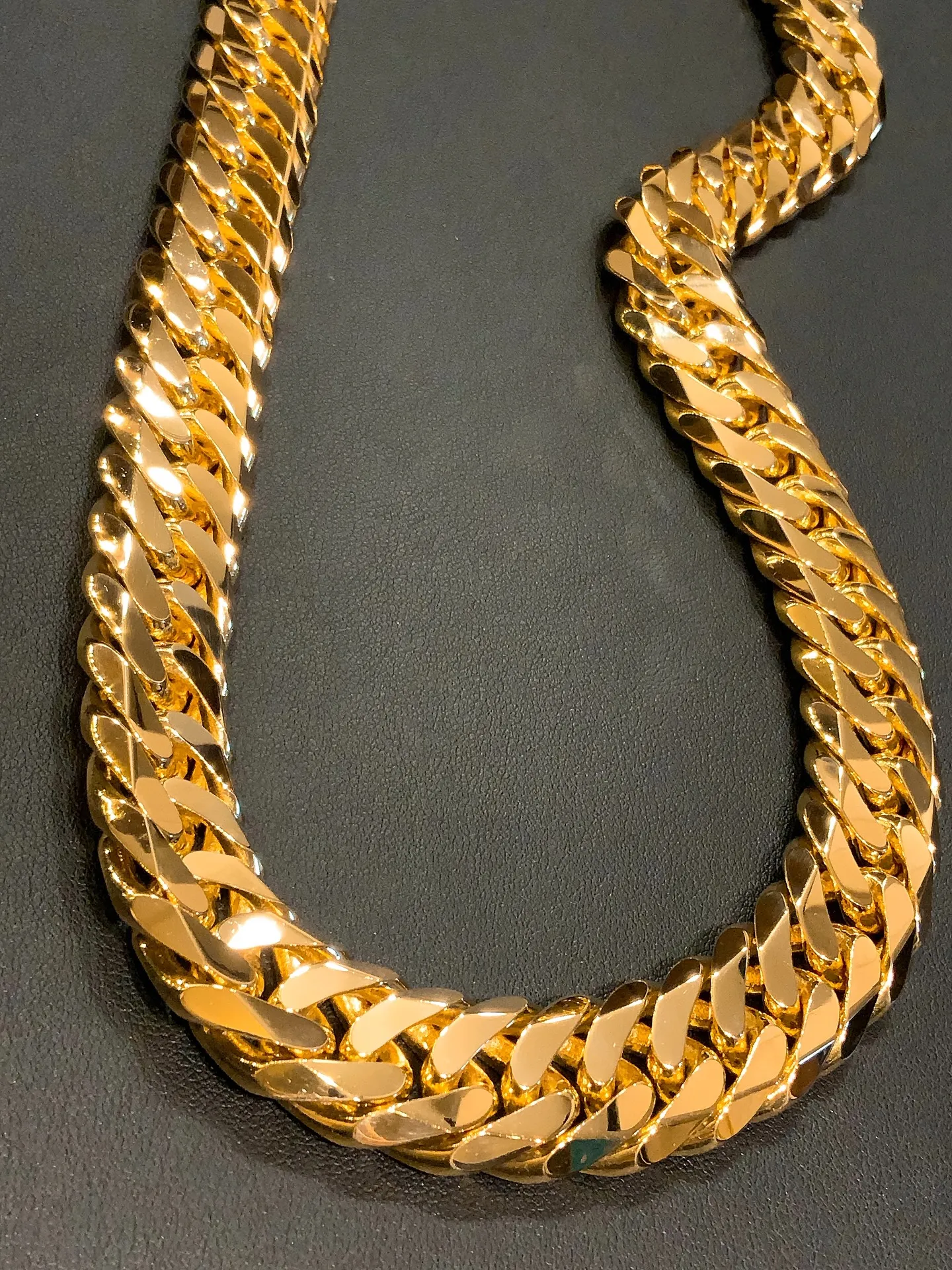 👑K18 6面ダブル 喜平ネックレス👑