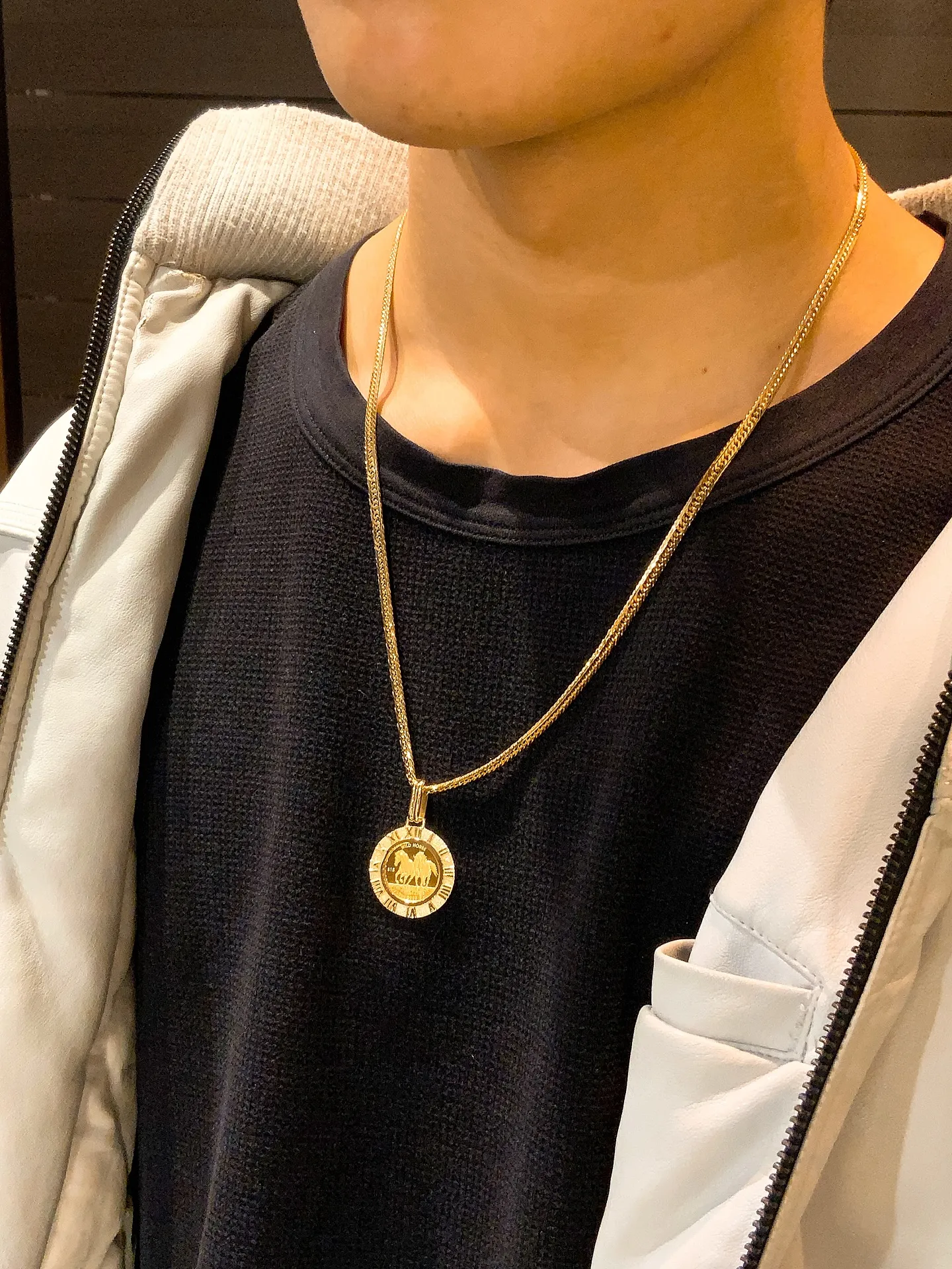 🐎K18喜平ネックレス × コインペンダント🐎