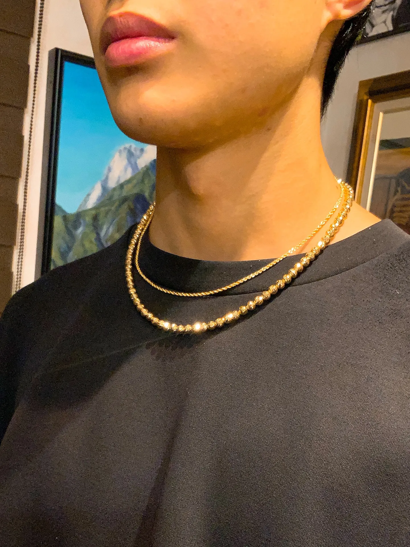 ✨K18 ハニーミラーボールネックレス✨