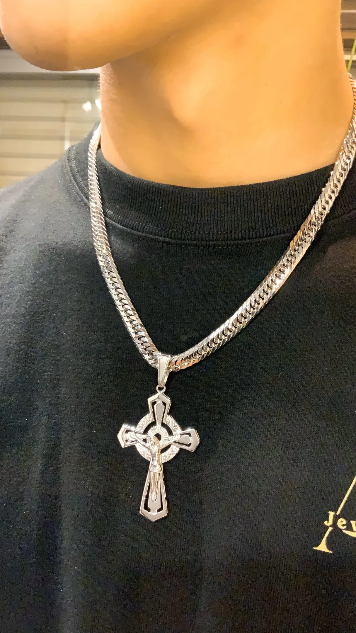 ✨PT900 イエスクロスペンダント Lサイズ✨✝️